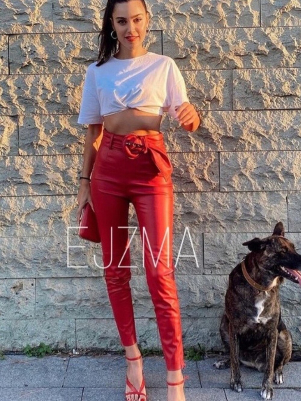 ZARA FAUX LEATHER PANTS